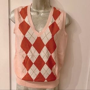 Pringle of Scotland Argyle cotton vest